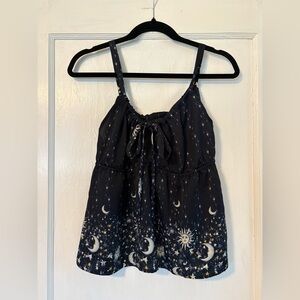 J. Crew Navy Starry Print Pajama Set